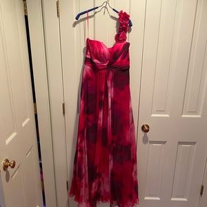 Beautiful pink chiffon gown